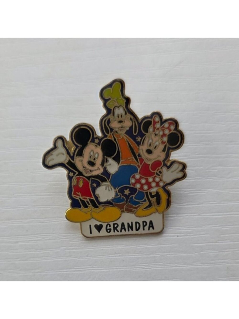 Disney's Mickey, Minnie, and Goofy " I Heart Grandpa "